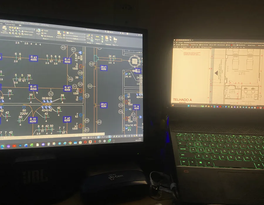 Análise de projeto elétrico e conferência de diagramas